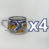 TAZA CHOCOLATERA MEDIANA FONDO TRADICIONAL MIK AZUL MARIPOSAS
