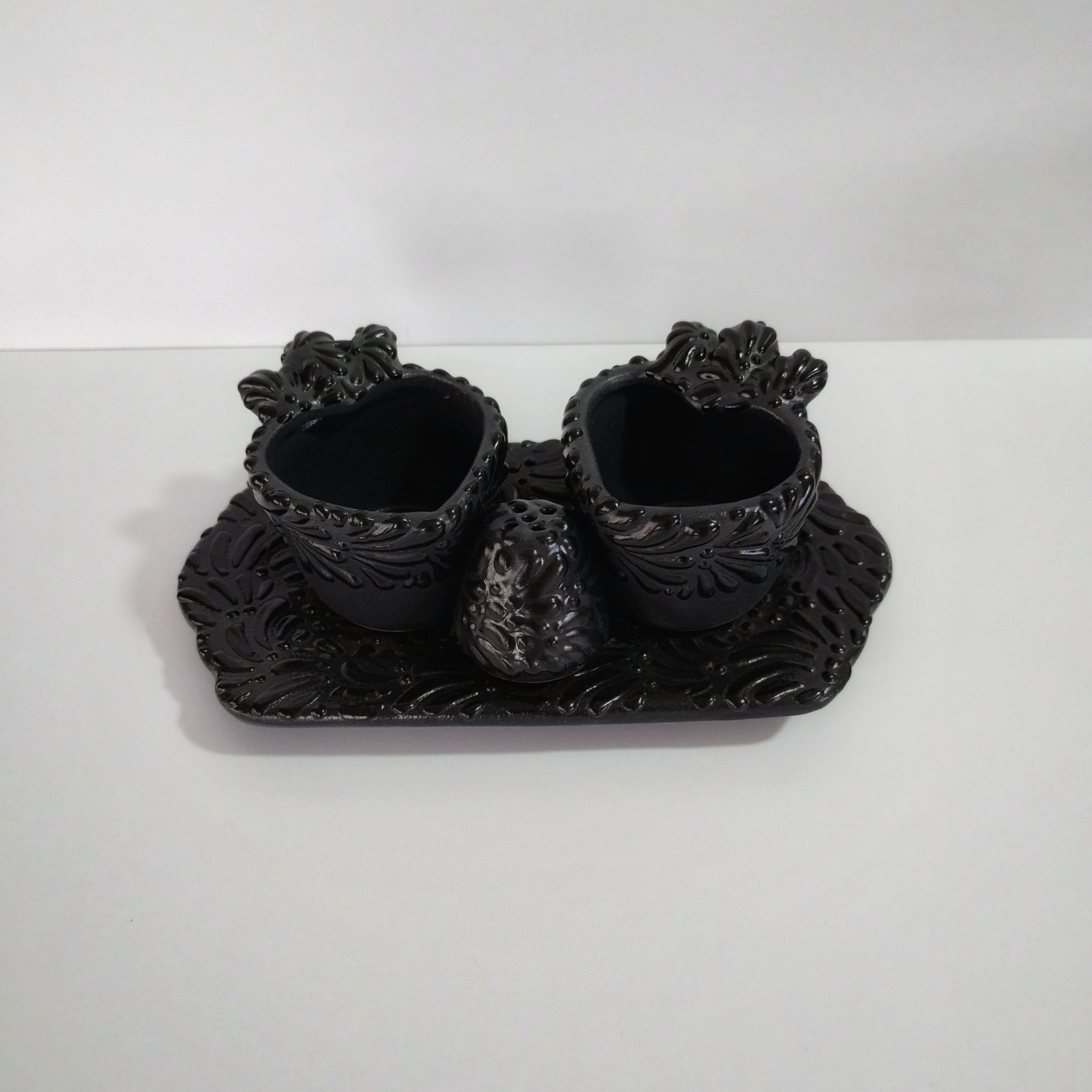 SET MEZCALERO CORAZON 4 PIEZAS SUPER BLACK MIK