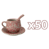 SET 3 PIEZAS CHOCOLATERA MEDIANA FONDO TRADICIONAL MIK ROSA