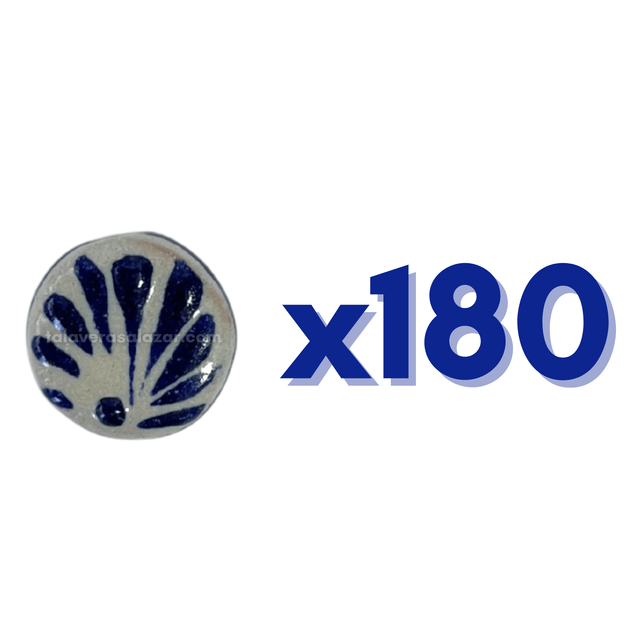 CIRCULO 1.7 FONDO TRADICIONAL DECORADO AZUL COBALTO