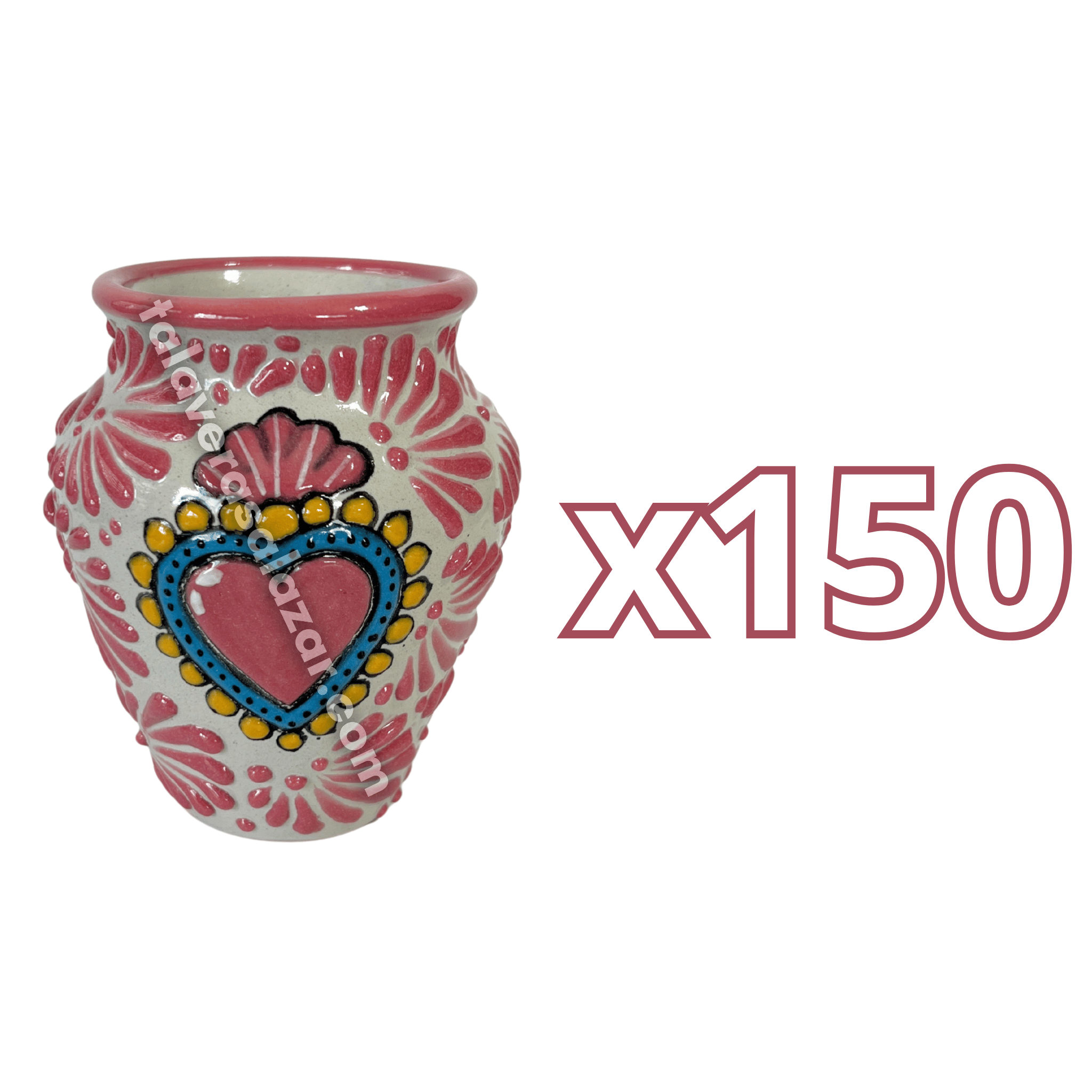CANTARITO NO PERSONALIZADO FONDO TRADICIONAL MIK ROSA SAGRADO CORAZON ROSA