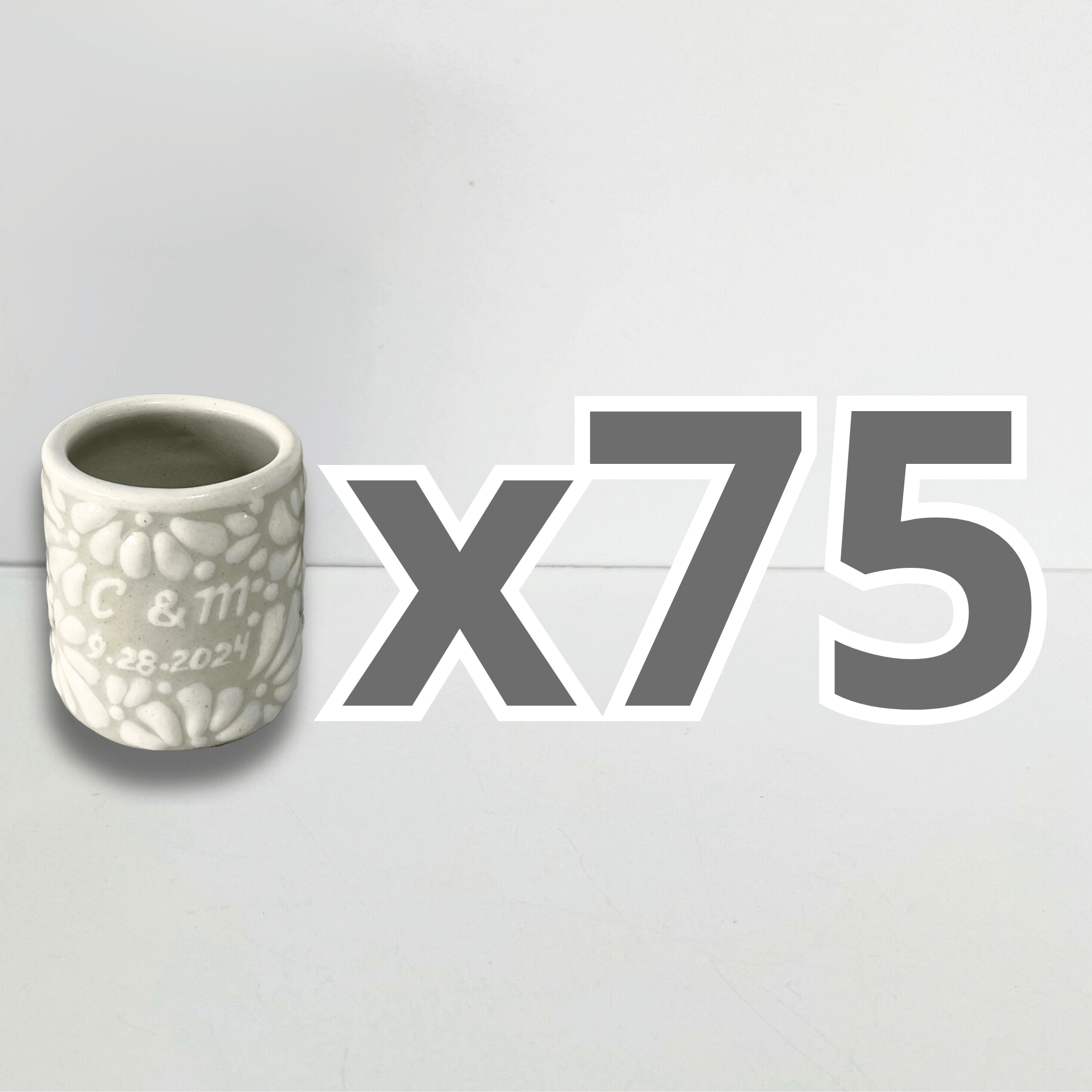 PAQUETE MEZCALERO FONDO TRADICIONAL MIK BLANCO INICIALES Y FECHA
