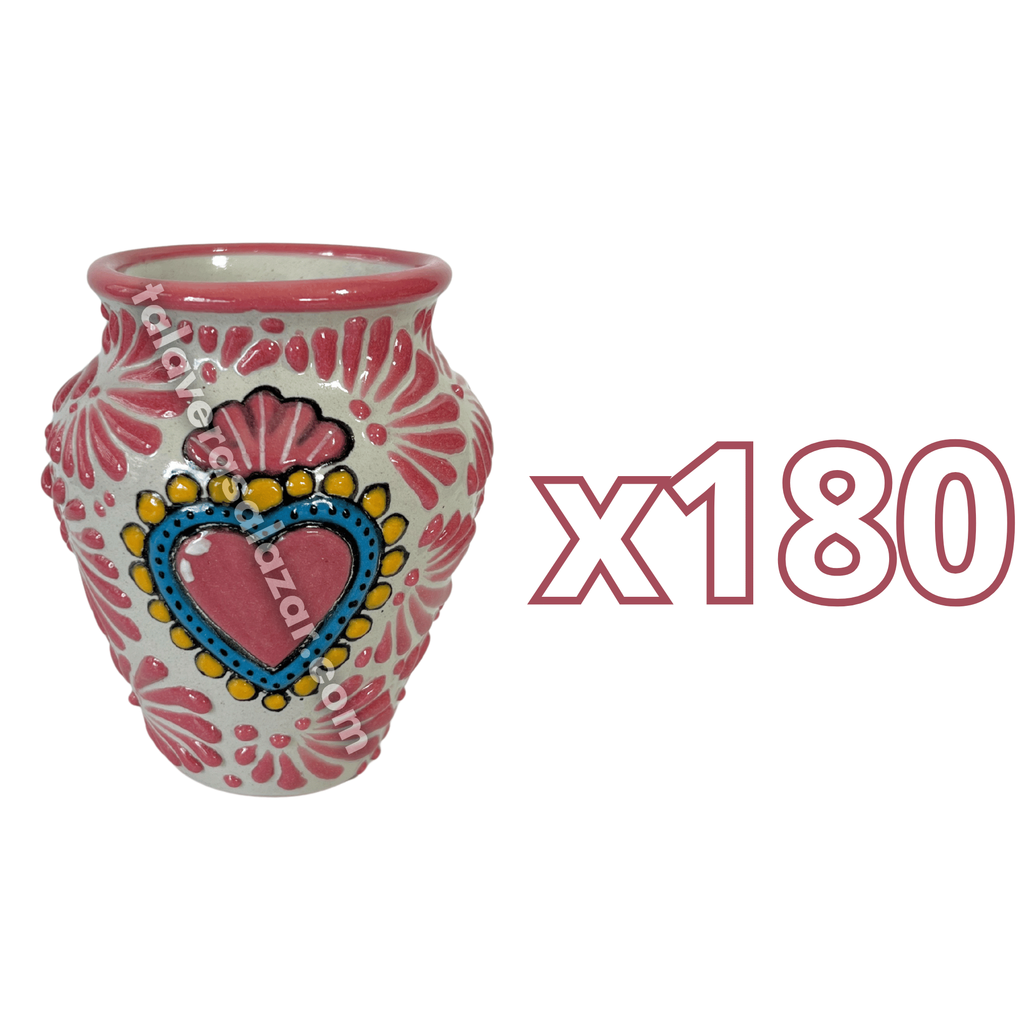 CANTARITO NO PERSONALIZADO FONDO TRADICIONAL MIK ROSA SAGRADO CORAZON ROSA