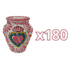 CANTARITO NO PERSONALIZADO FONDO TRADICIONAL MIK ROSA SAGRADO CORAZON ROSA