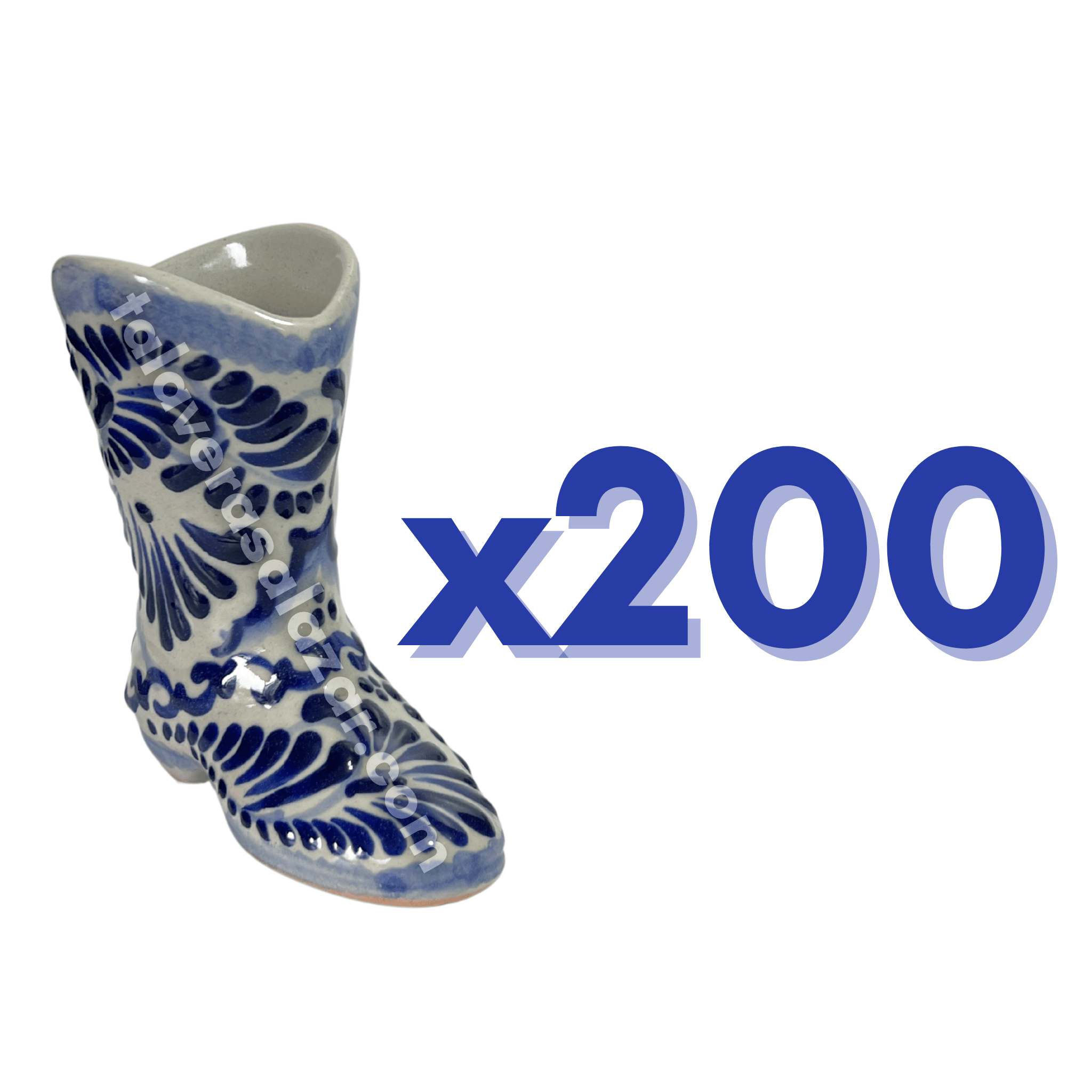 TEQUILERO BOTA FONDO TRADICIONAL CENEFA AZUL COBALTO