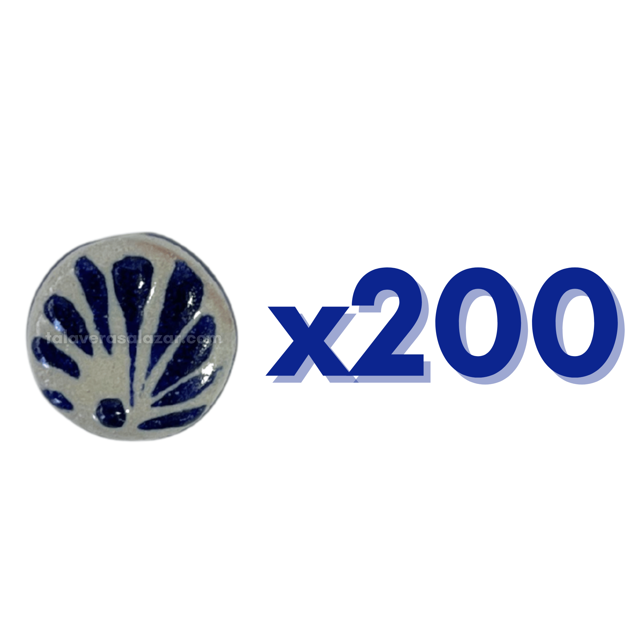 CIRCULO 1.7 FONDO TRADICIONAL DECORADO AZUL COBALTO