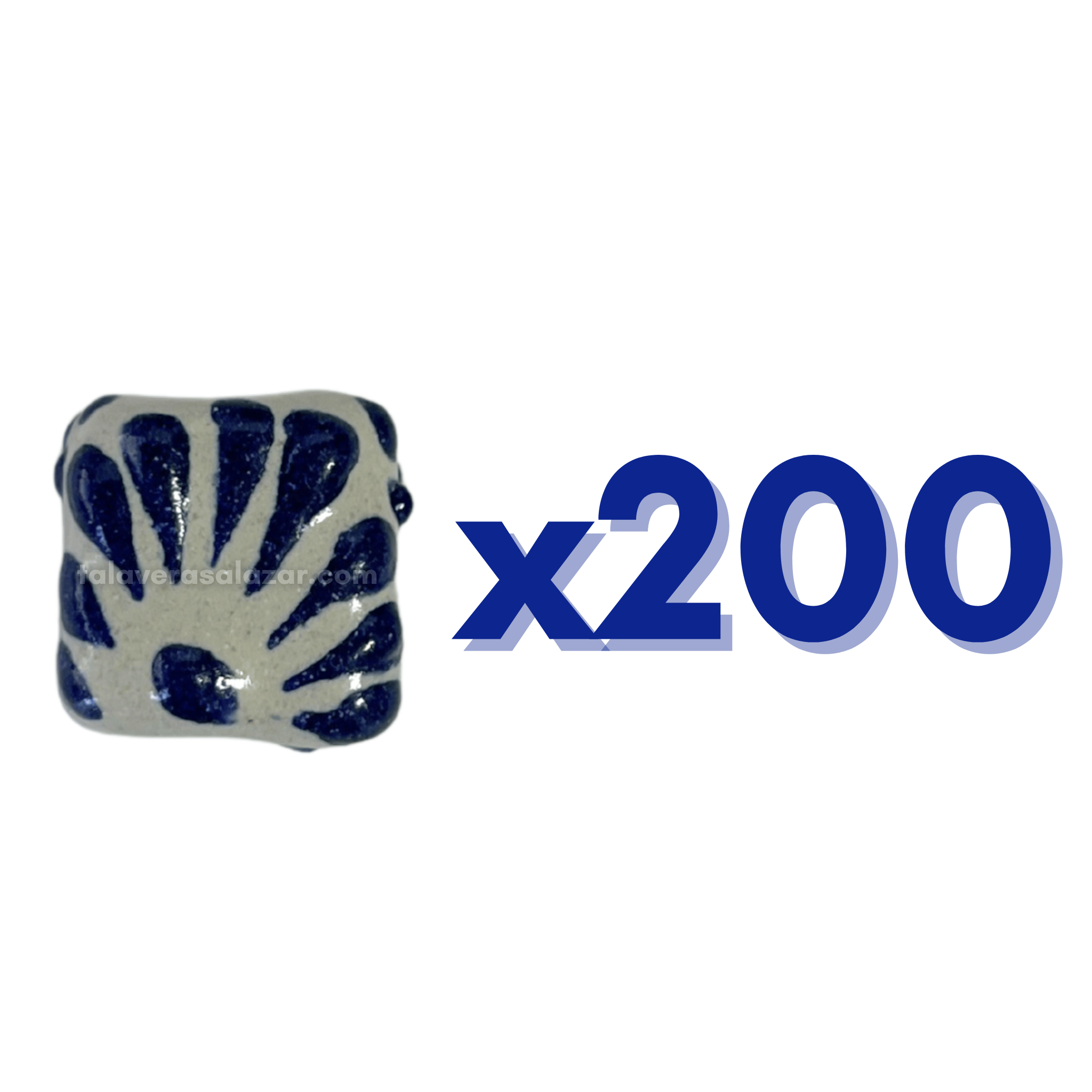 CUADRO PLANO 1.5 CM FONDO TRADICIONAL DECORADO AZUL COBALTO