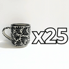 TAZA RECTA ESTANDAR FONDO TRADICIONAL MIK NEGRO