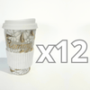 DESTELLOS DE ORO TERMO PERSONALIZADO 15 CM SIN ASA FONDO TRADICIONAL MIK BLANCO NOMBRE