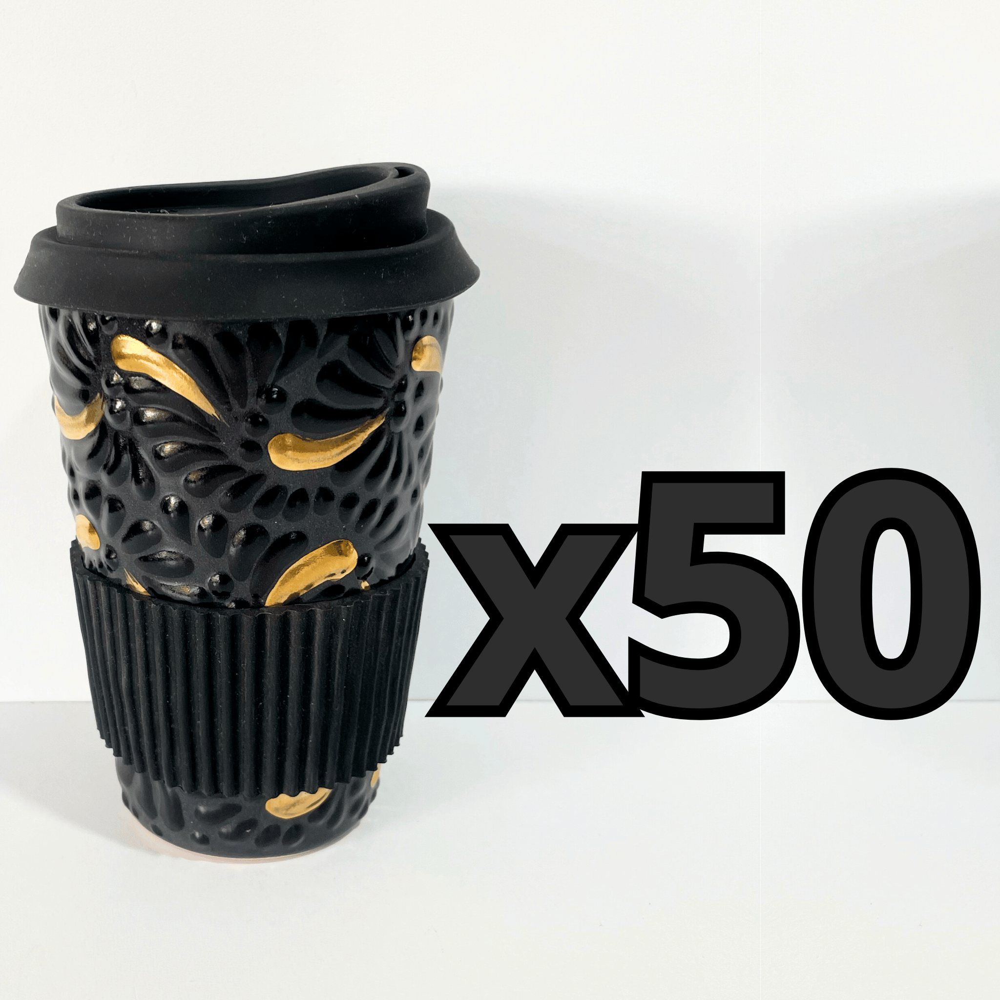 DESTELLOS DE ORO TERMO 15 CM SIN ASA MIK SUPER BLACK