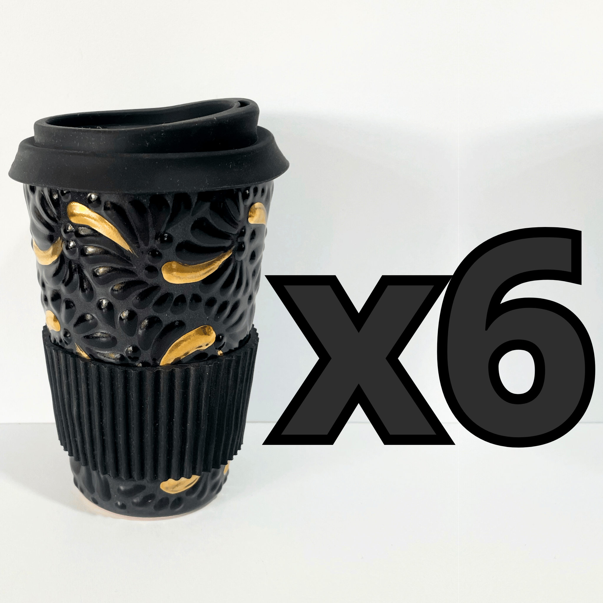 DESTELLOS DE ORO TERMO 15 CM SIN ASA MIK SUPER BLACK