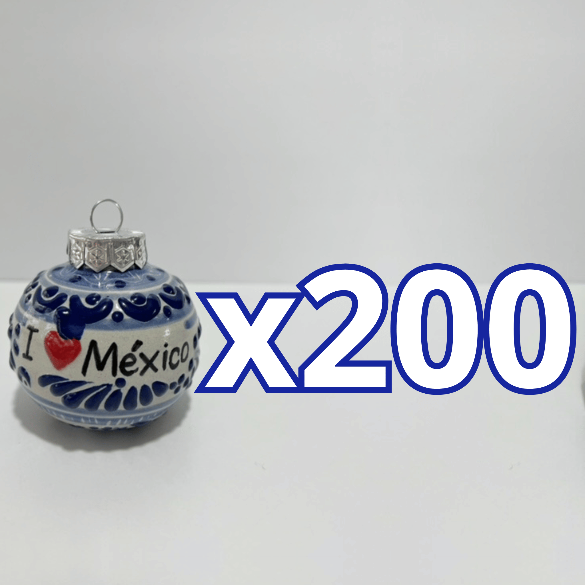 ESFERA NAVIDEÑA AZUL COBALTO MEXICO