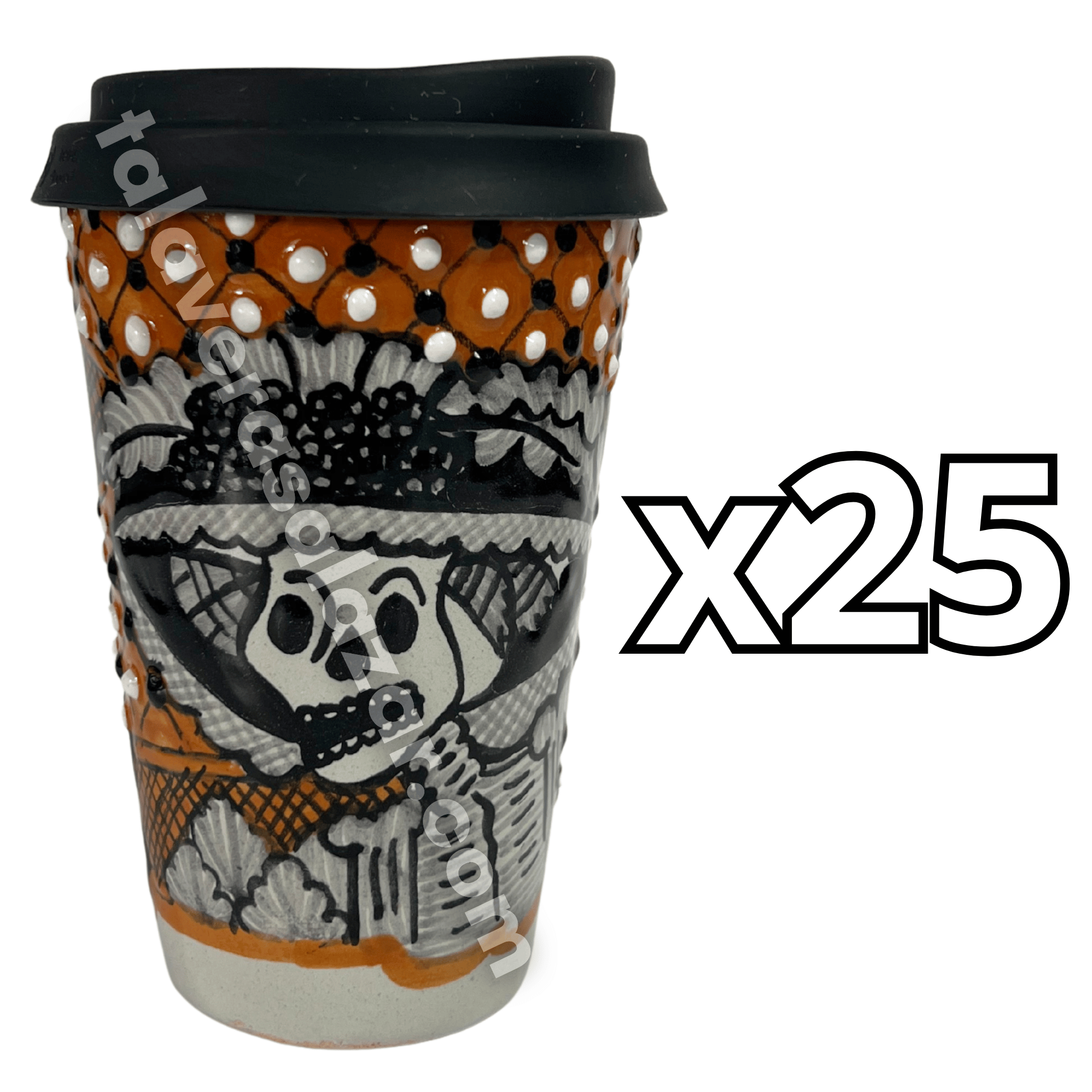 TERMO 15 CM SIN ASA CATRINA CEMPASUCHIL