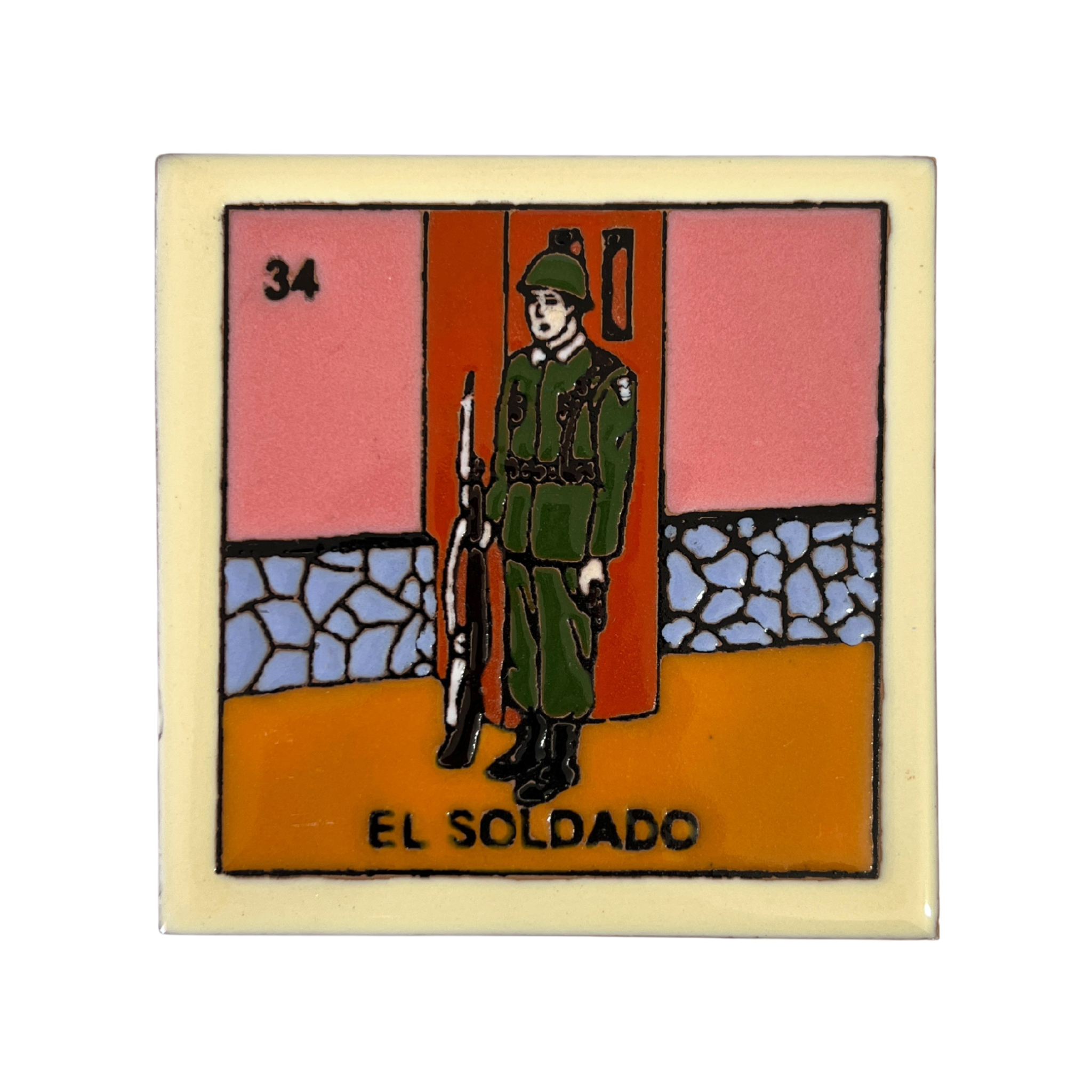 MOSAICO 10 CM LOTERIA EL SOLDADO