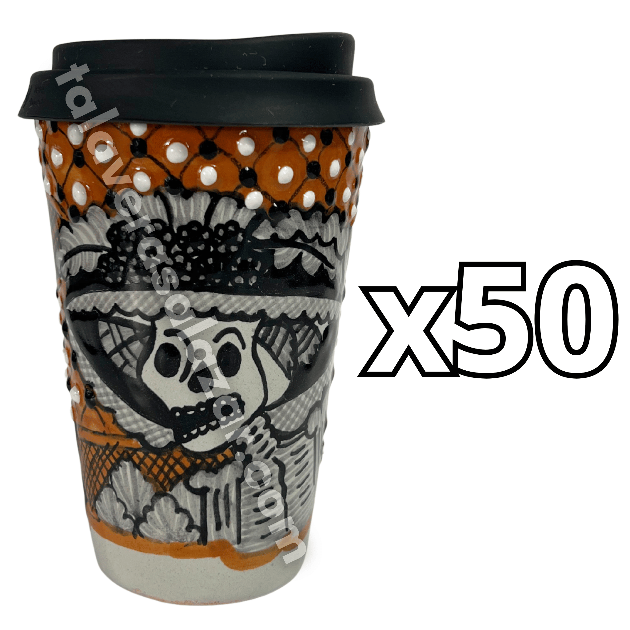 TERMO 15 CM SIN ASA CATRINA CEMPASUCHIL