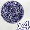 PLATO PLANO AZUL COBALTO ESTILO MIK