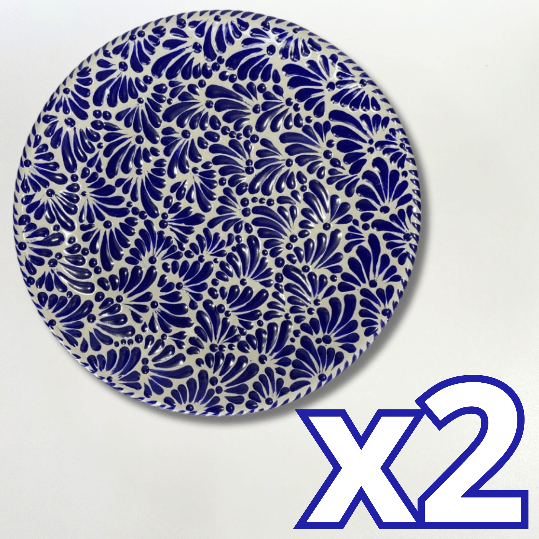 PLATO PLANO AZUL COBALTO ESTILO MIK - Main Image