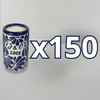TEQUIVELA PERSONALIZADA FONDO TRADICIONAL MIK AZUL COBALTO INICIALES Y AÑO