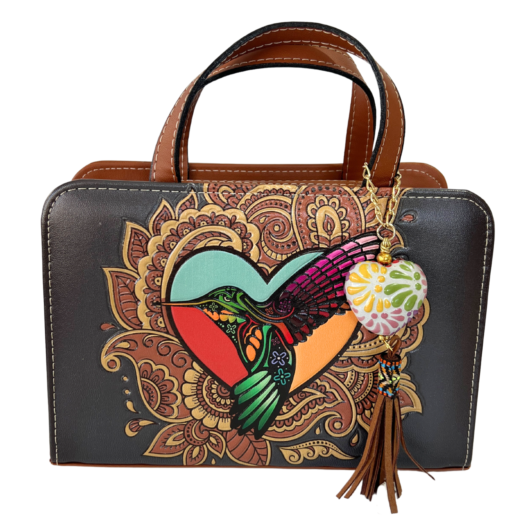 BOLSA COLIBRI ARTESANAL NEGRO