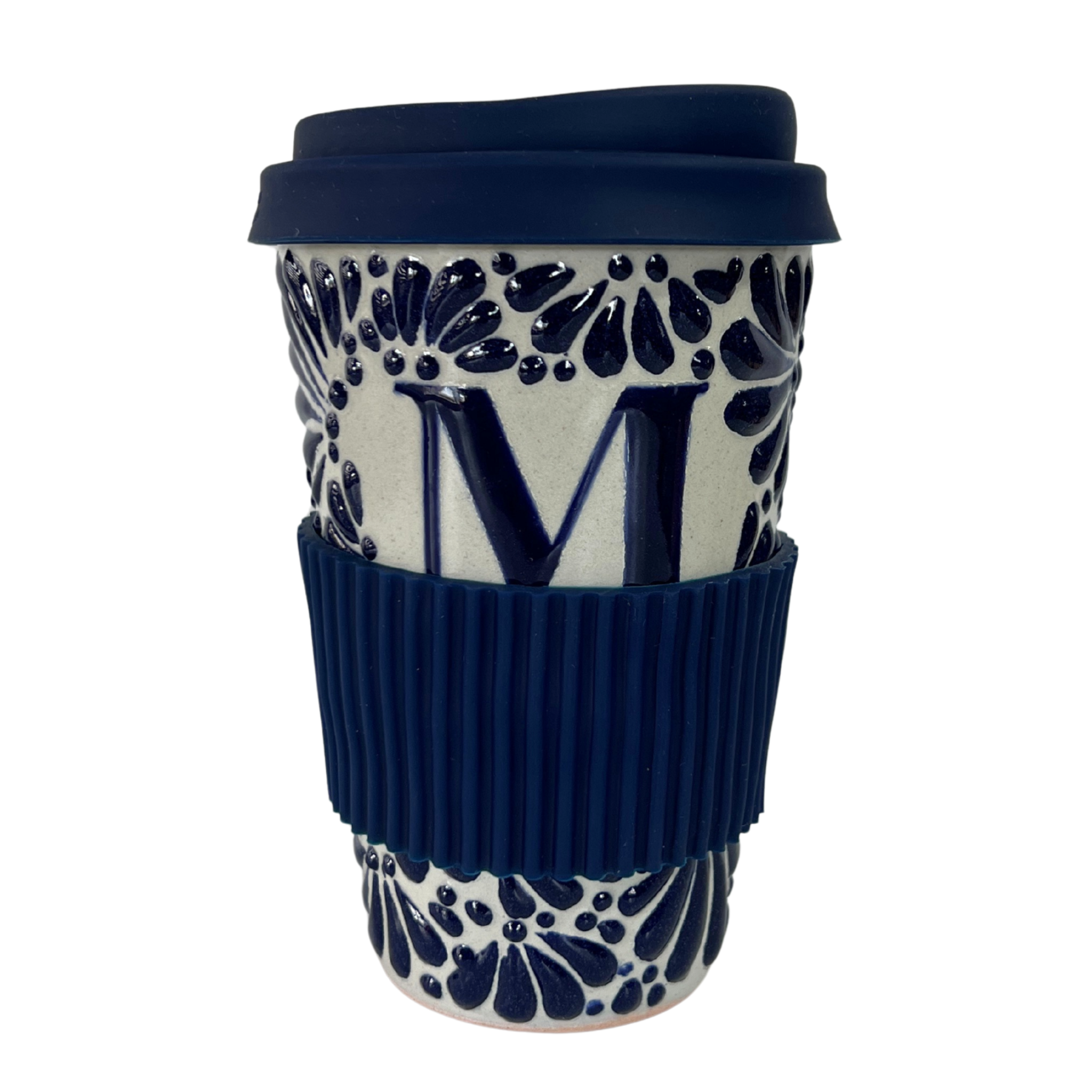 TERMO 15 CM SIN ASA FONDO TRADICIONAL MIK AZUL COBALTO INICIAL PERSONALIZADO