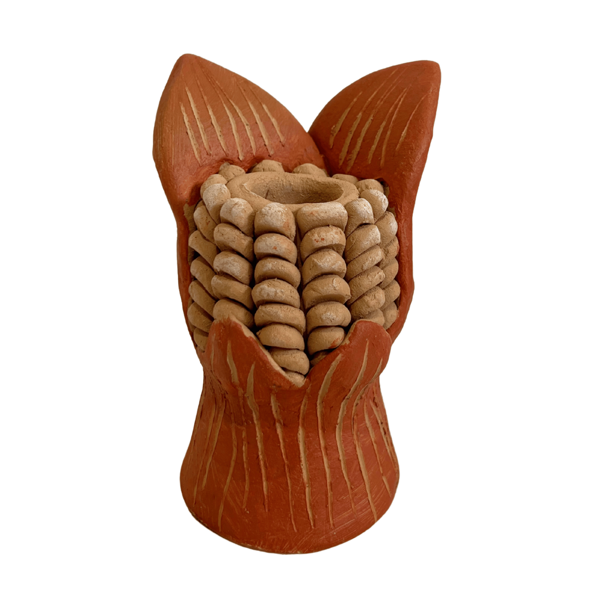 MAZORCA PORTAVELA BARRO ROJO Y BLANCO