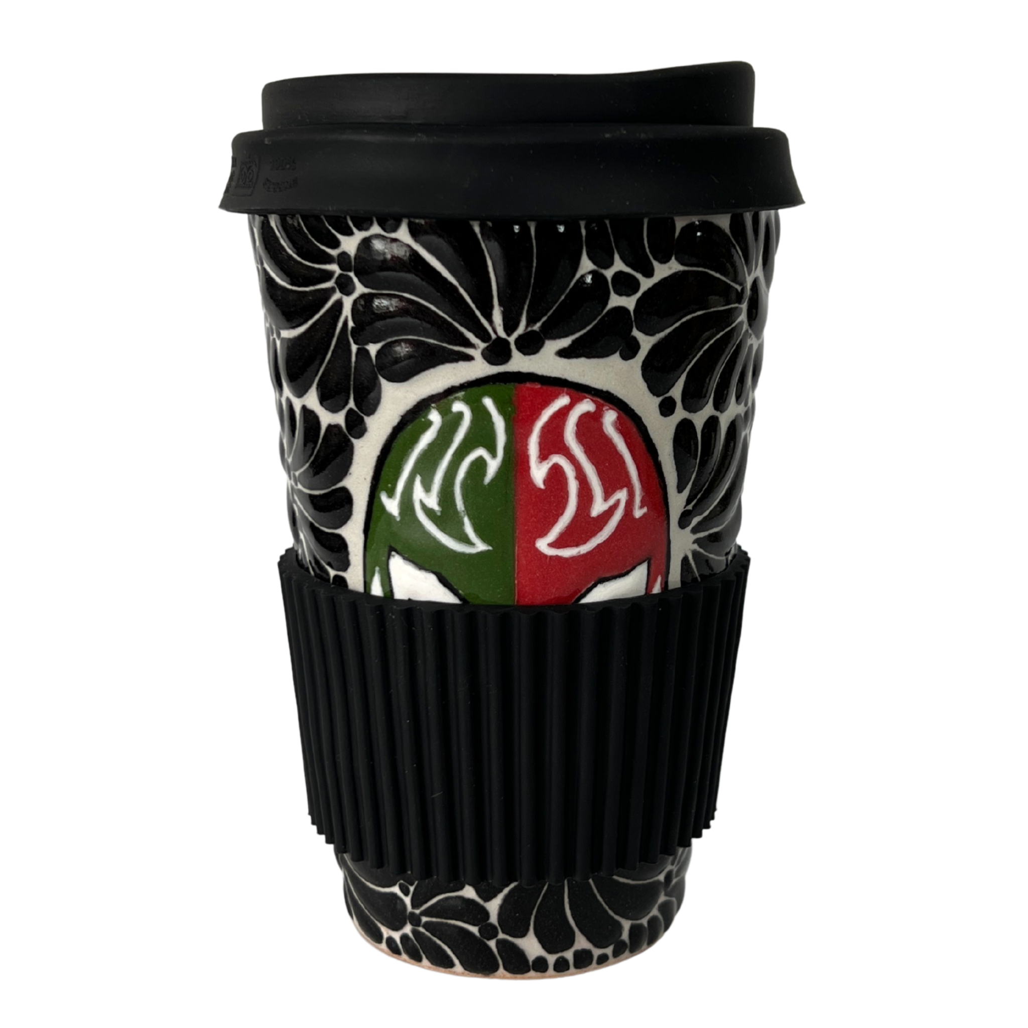 TERMO 15 CM SIN ASA FONDO TRADICIONAL MIK NEGRO LUCHADOR TRICOLOR