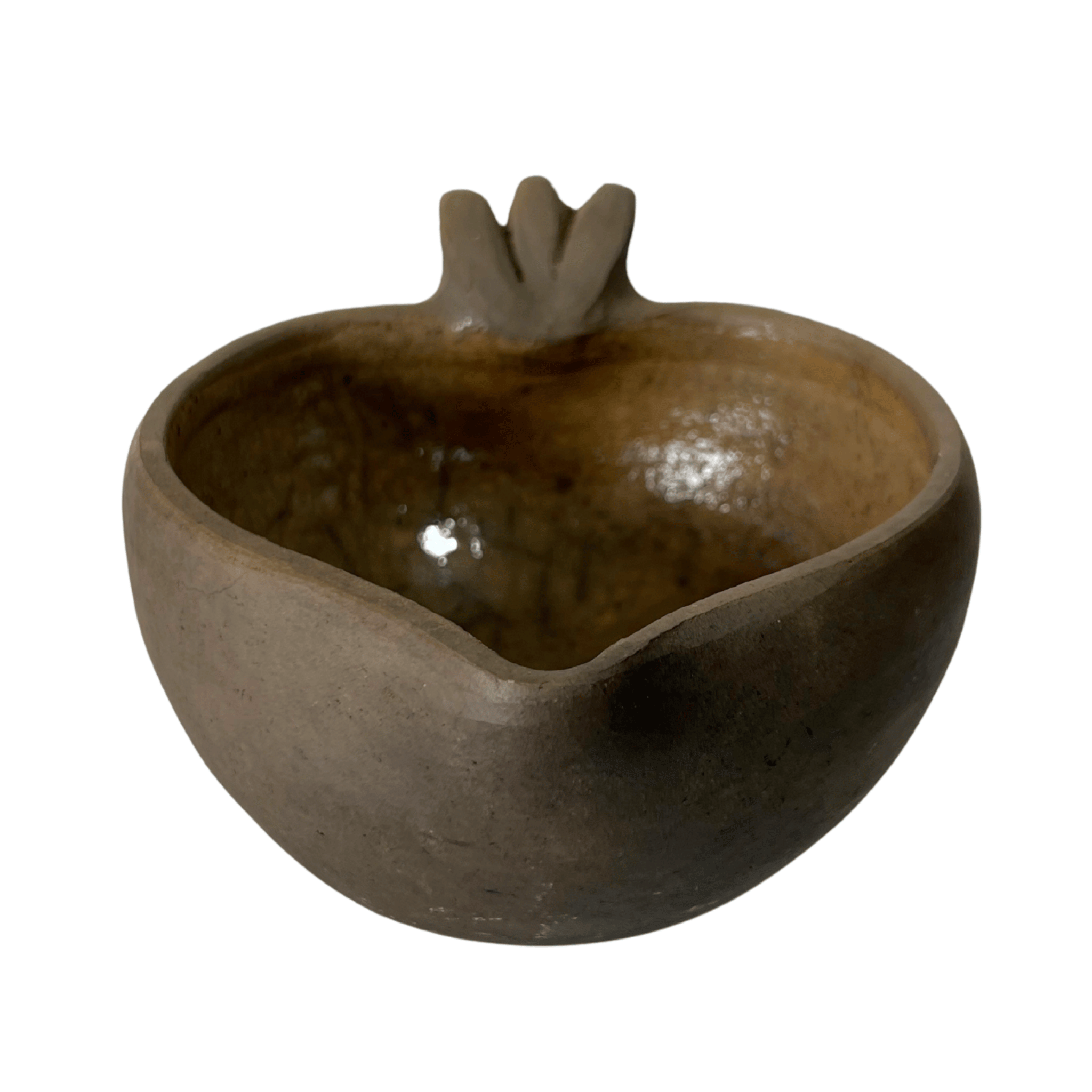 SALSERA BARRO AHUMADO DE CORAZON