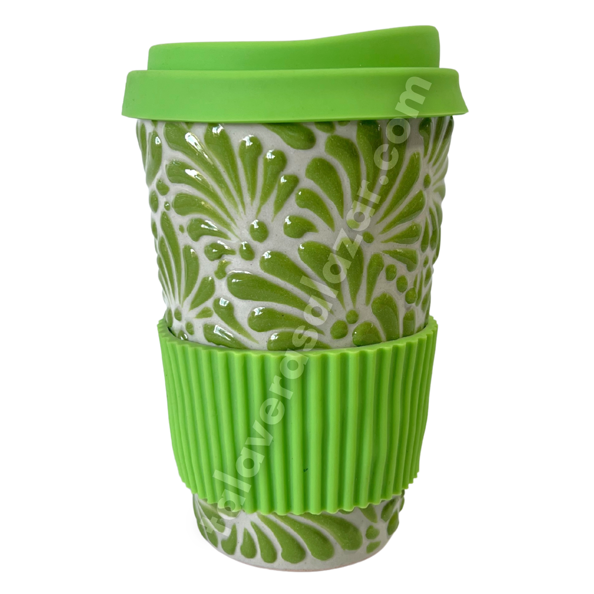 TERMO 15 CM SIN ASA FONDO TRADICIONAL MIK VERDE LIMON