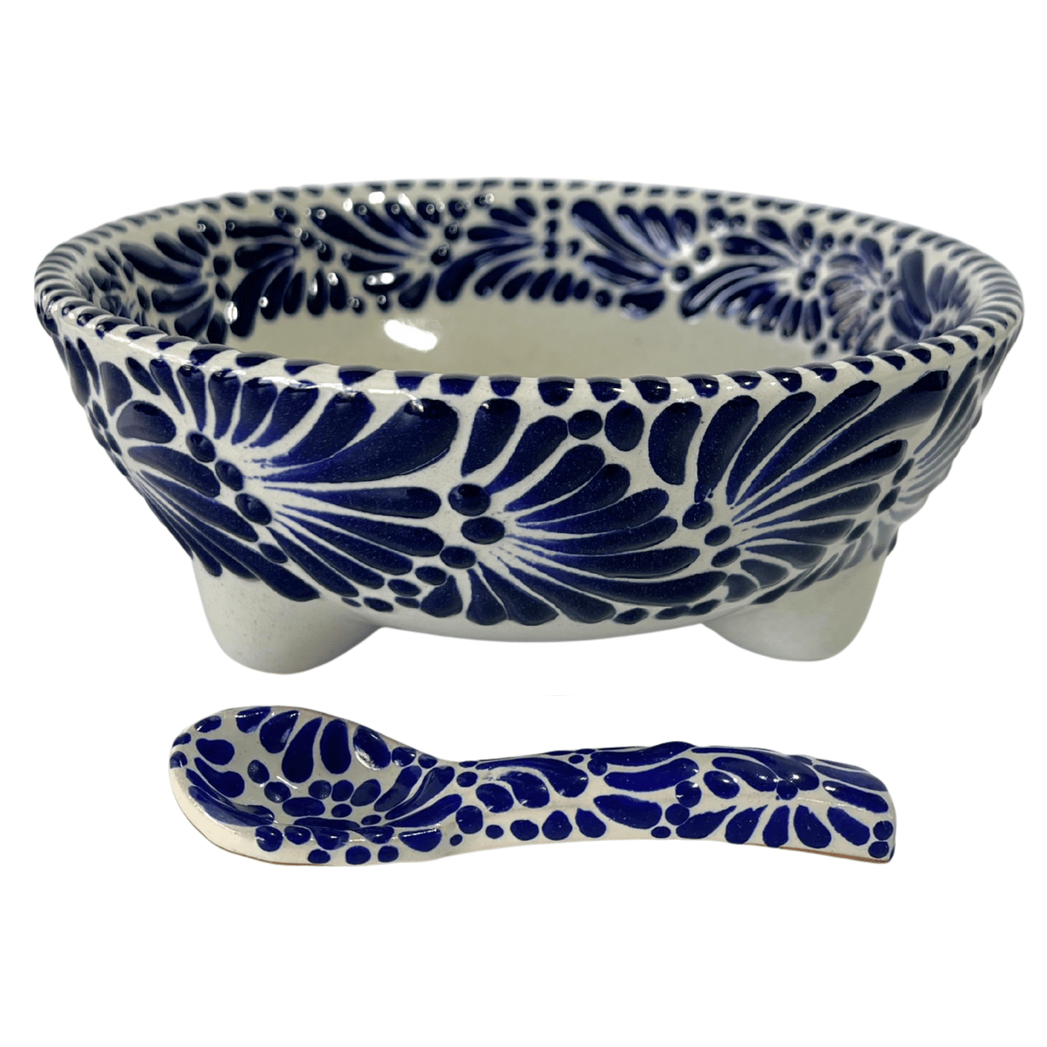 SALSERA MOLCAJETE GRANDE FONDO TRADICIONAL MIK AZUL COBALTO