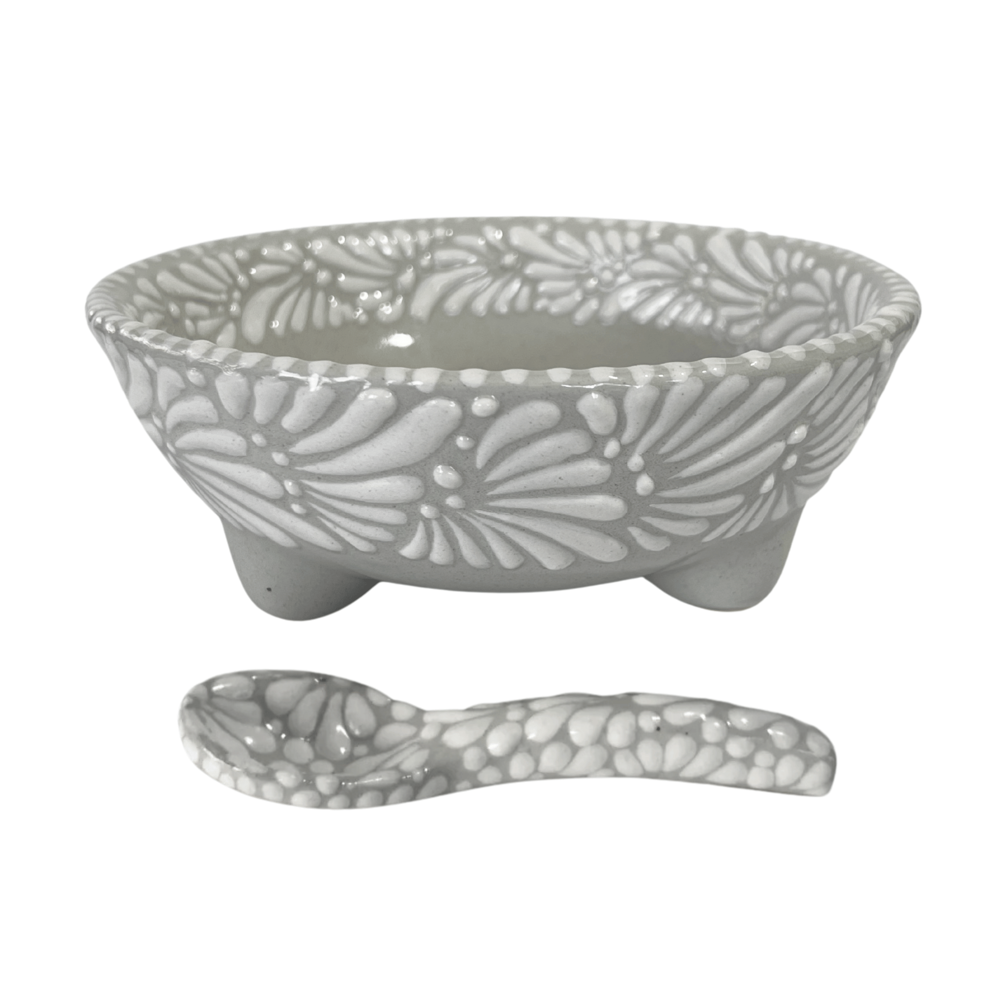 SALSERA MOLCAJETE GRANDE FONDO TRADICIONAL MIK BLANCO