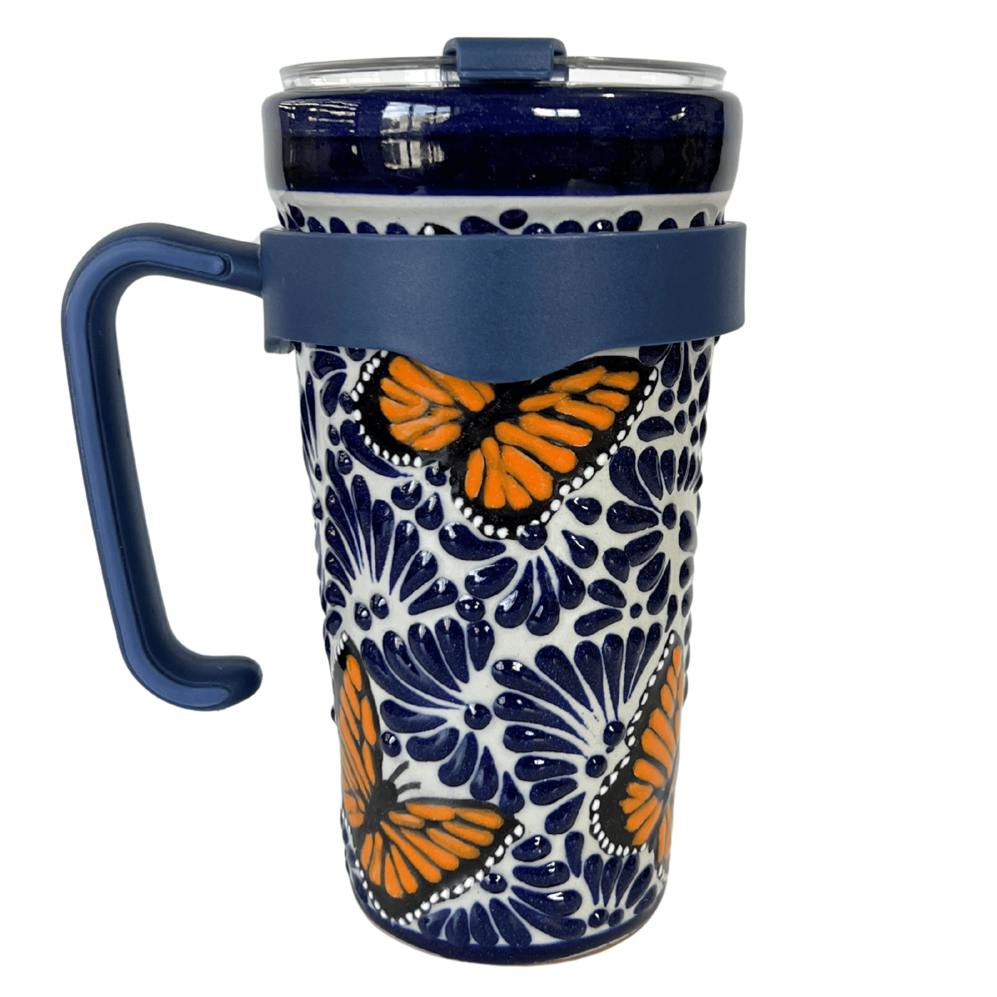 TERMO PRO ASA FONDO TRADICIONAL MIK AZUL COBALTO MARIPOSAS