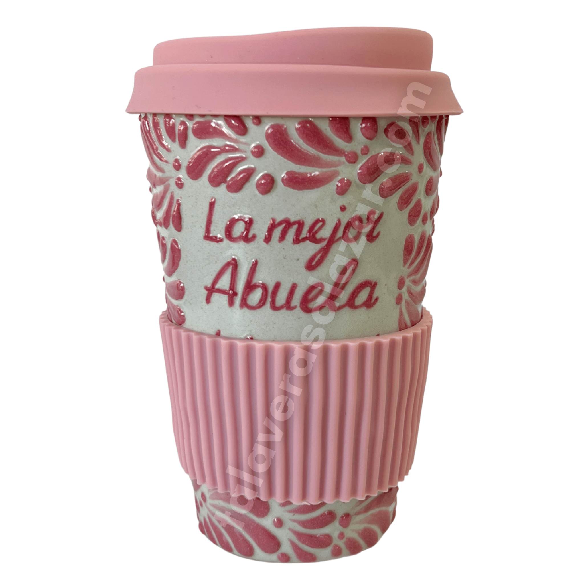 TERMO 15 CM SIN ASA FONDO TRADICIONAL MIK ROSA LA MEJOR ABUELA DEL MUNDO