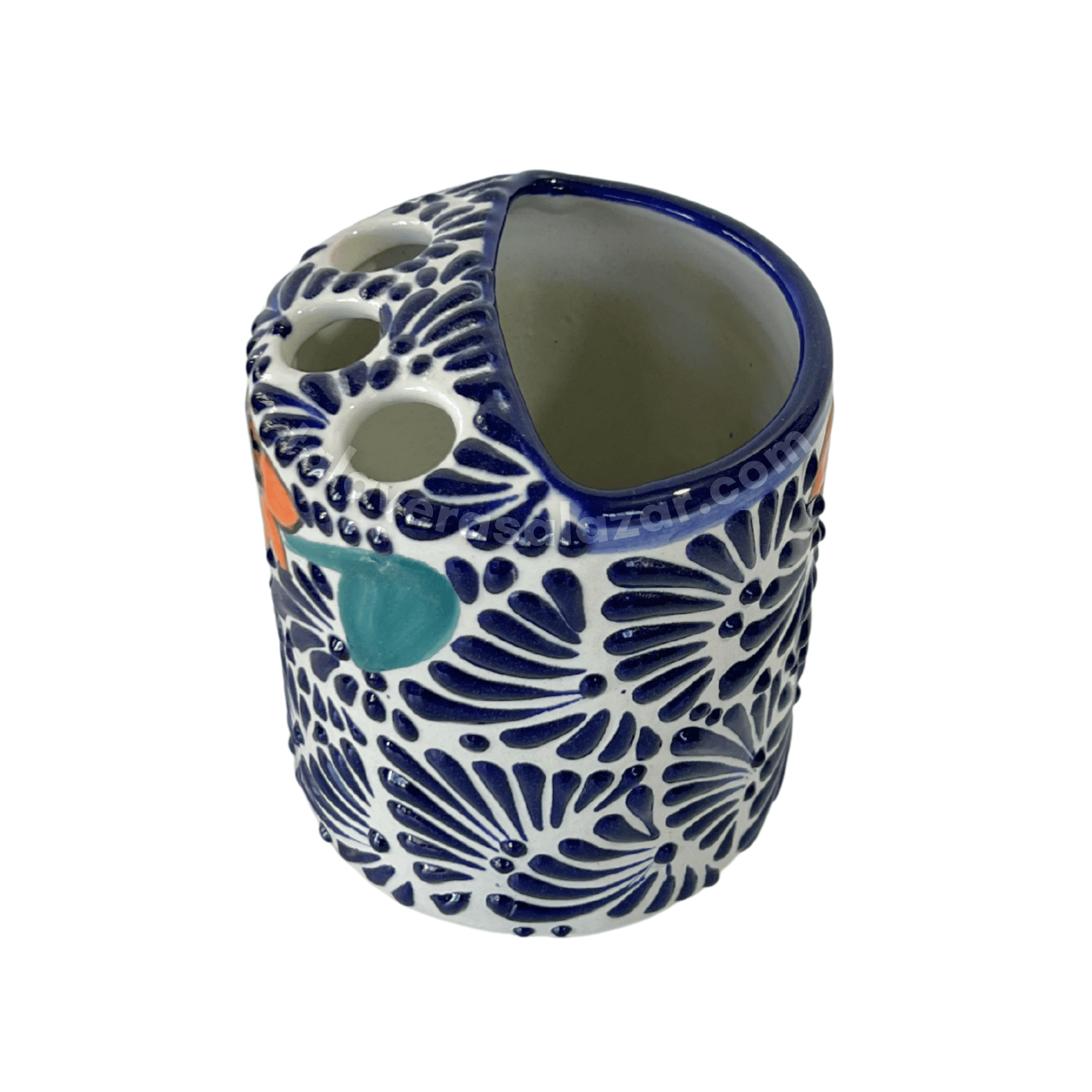 PORTA CEPILLOS FONDO TRADICIONAL MIK AZUL COBALTO GIRASOL