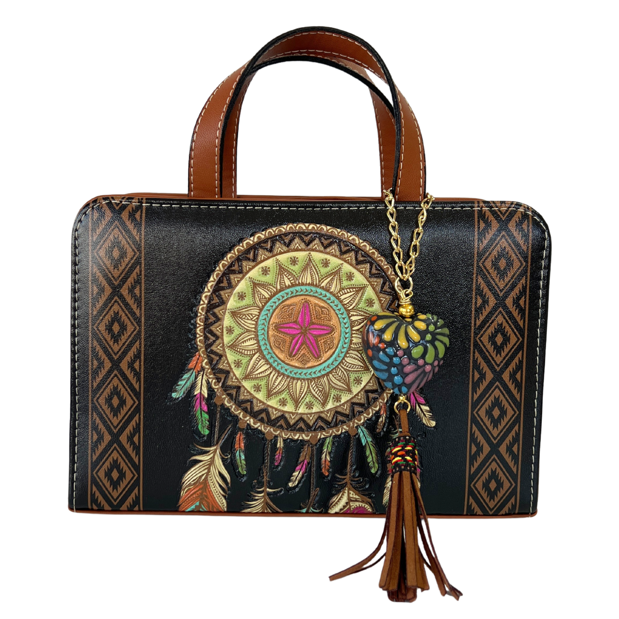 BOLSA ATRAPASUEÑOS ARTESANAL NEGRO