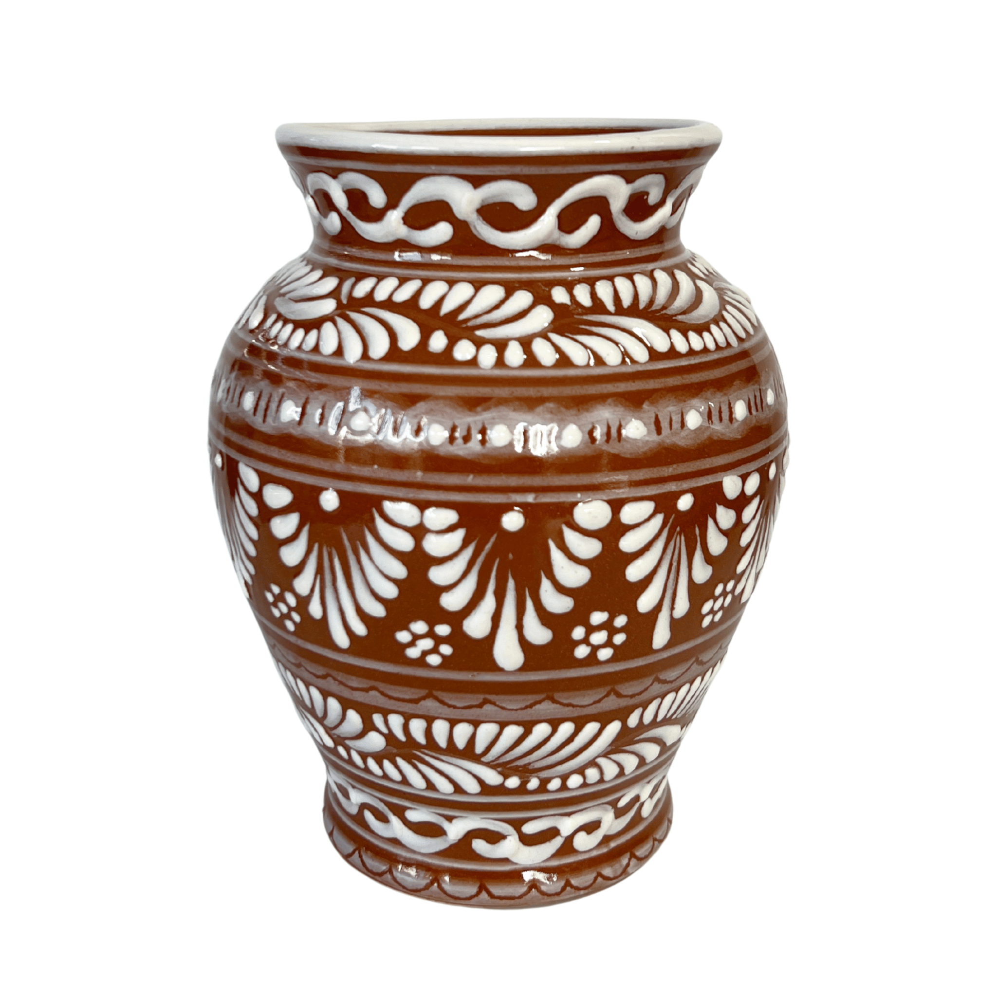 FLORERO JARRON FONDO CAFE CENEFA BLANCO