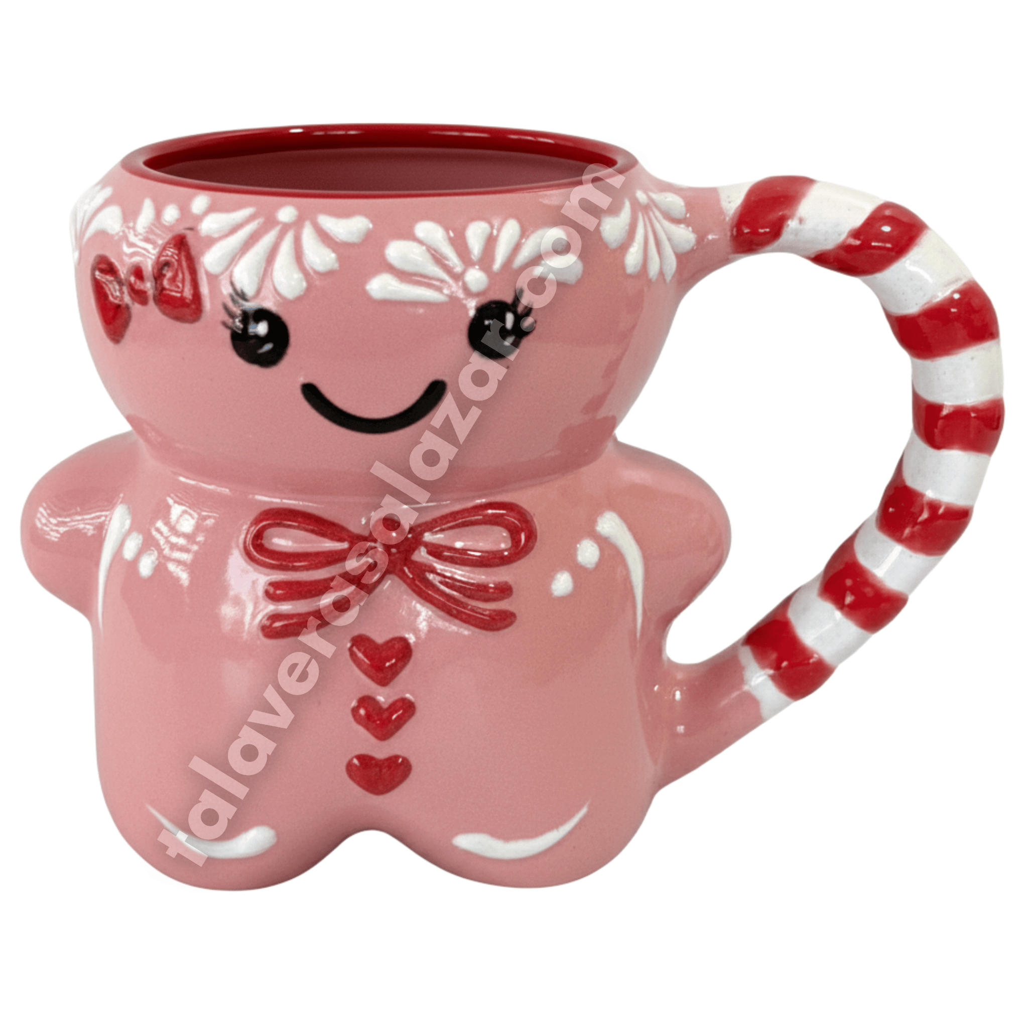 TAZA GALLETA DE JENGIBRE ROSA MOÑITO