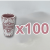 TEQUILERO PERSONALIZADO FONDO ROSA ABANICO COMPLETO BLANCO MI BAUTIZO