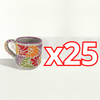 TAZA RECTA 8 CM FONDO TRADICIONAL MIK MULTICOLOR