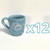 TAZA RECTA ESTANDAR PERSONALIZADA FONDO BABY BLUE MIK AZUL PASTEL NOMBRE