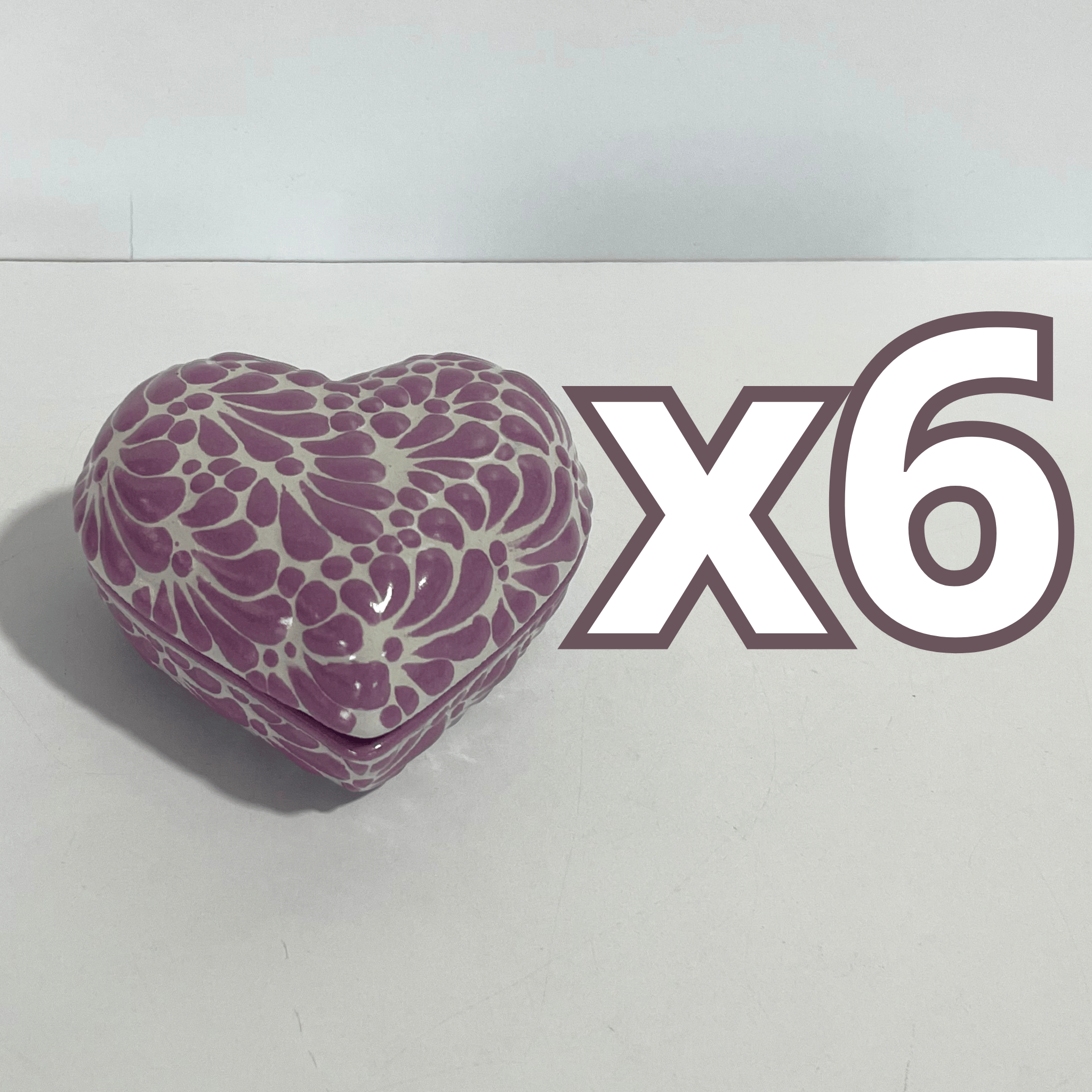 ALHAJERO GRANDE FORMA DE CORAZON FONDO TRADICIONAL MIK MORADO