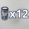 TEQUIVELA PERSONALIZADA FONDO TRADICIONAL MIK AZUL COBALTO INICIALES Y AÑO