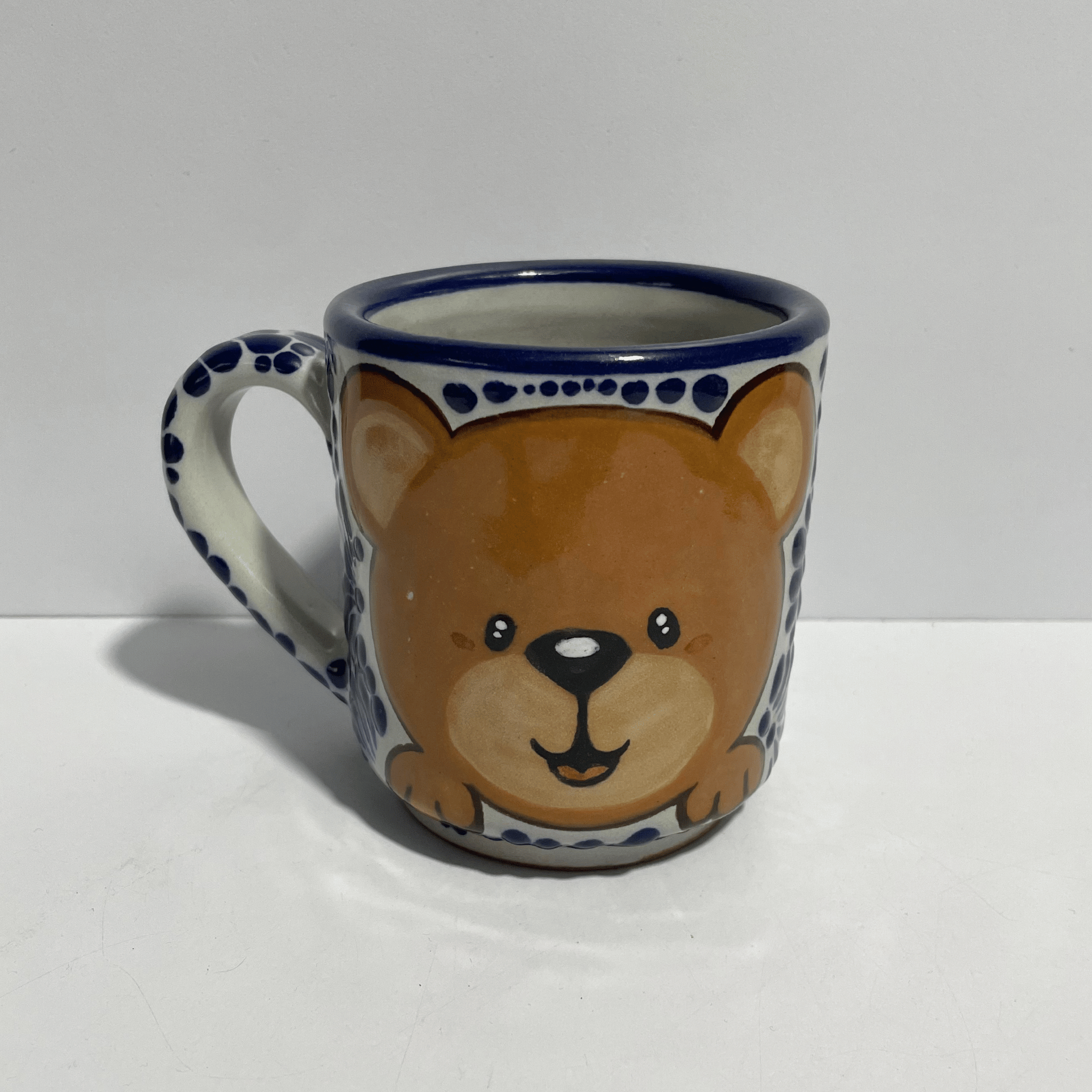 TAZA RECTA ESTANDAR FONDO TRADICIONAL MIK AZUL COBALTO OSITO