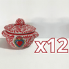 SALSERA CON TAPA FONDO TRADICIONAL MIK ROJO SAGRADO CORAZON