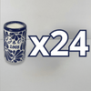 TEQUIVELA PERSONALIZADA FONDO TRADICIONAL MIK AZUL COBALTO INICIALES Y AÑO