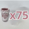 TEQUILERO PERSONALIZADO FONDO ROSA ABANICO COMPLETO BLANCO MI BAUTIZO