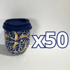 DESTELLOS DE ORO TERMO BOLITA FONDO TRADICIONAL MIK AZUL COBALTO