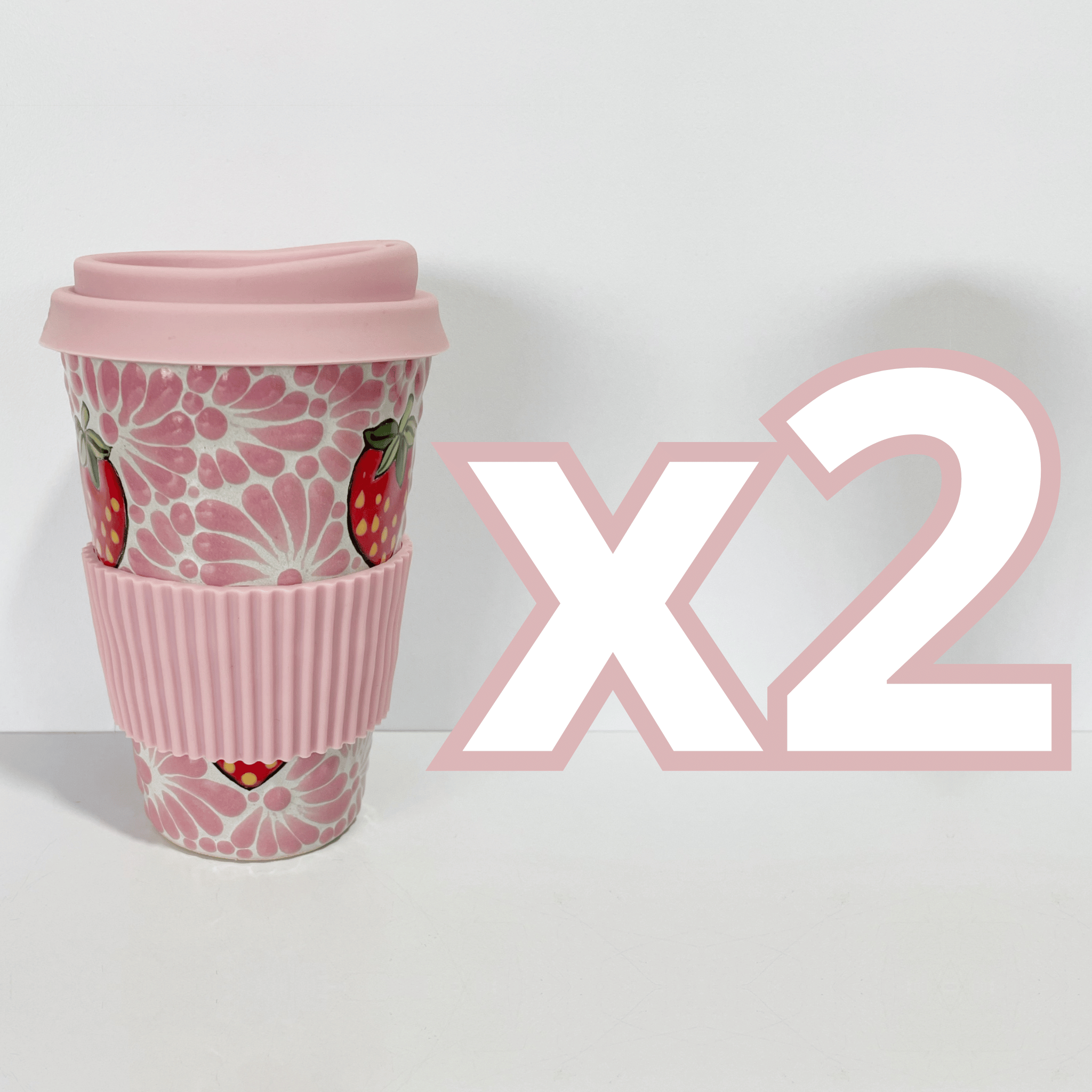 TERMO 15 CM SIN ASA FONDO TRADICIONAL MIK ROSA FRESAS