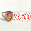 TAZA RECTA 8 CM FONDO TRADICIONAL MIK MULTICOLOR