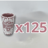 TEQUILERO PERSONALIZADO FONDO ROSA ABANICO COMPLETO BLANCO MI BAUTIZO