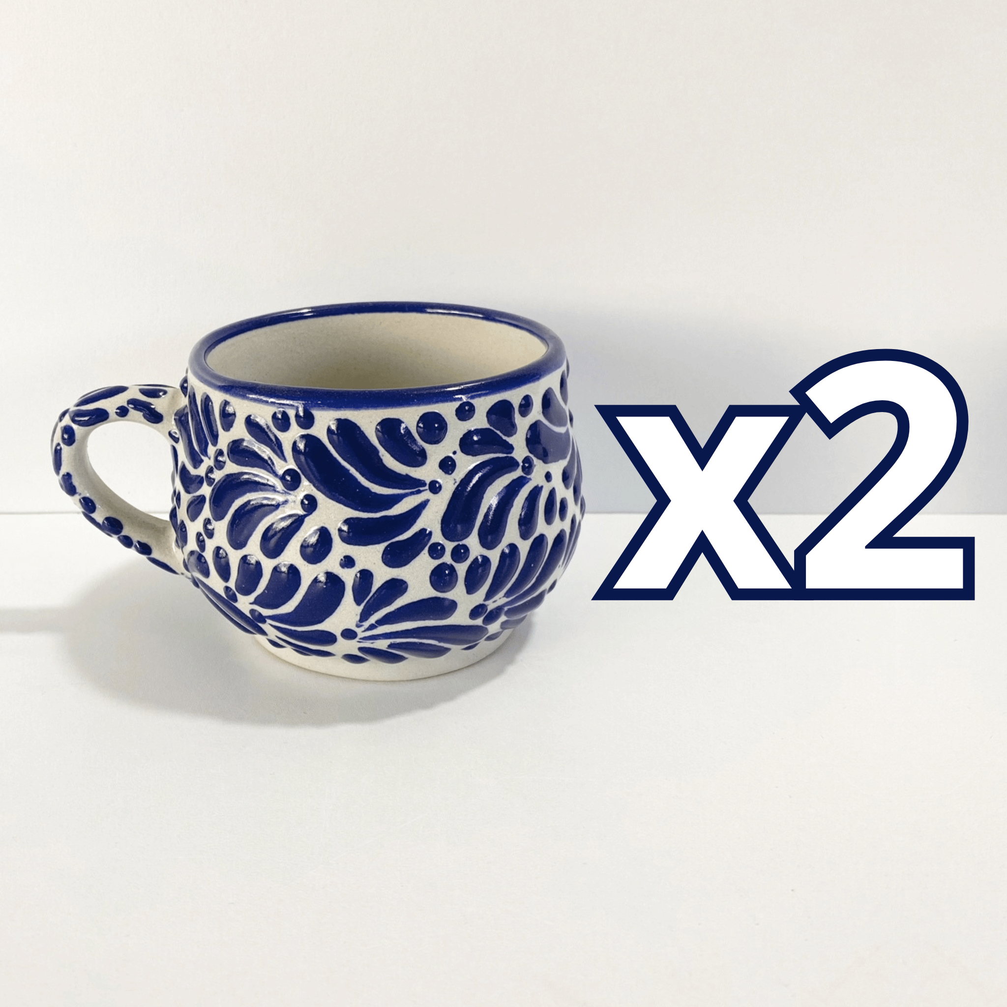 TAZA CHOCOLATERA MEDIANA FONDO TRADICIONAL MIK AZUL COBALTO